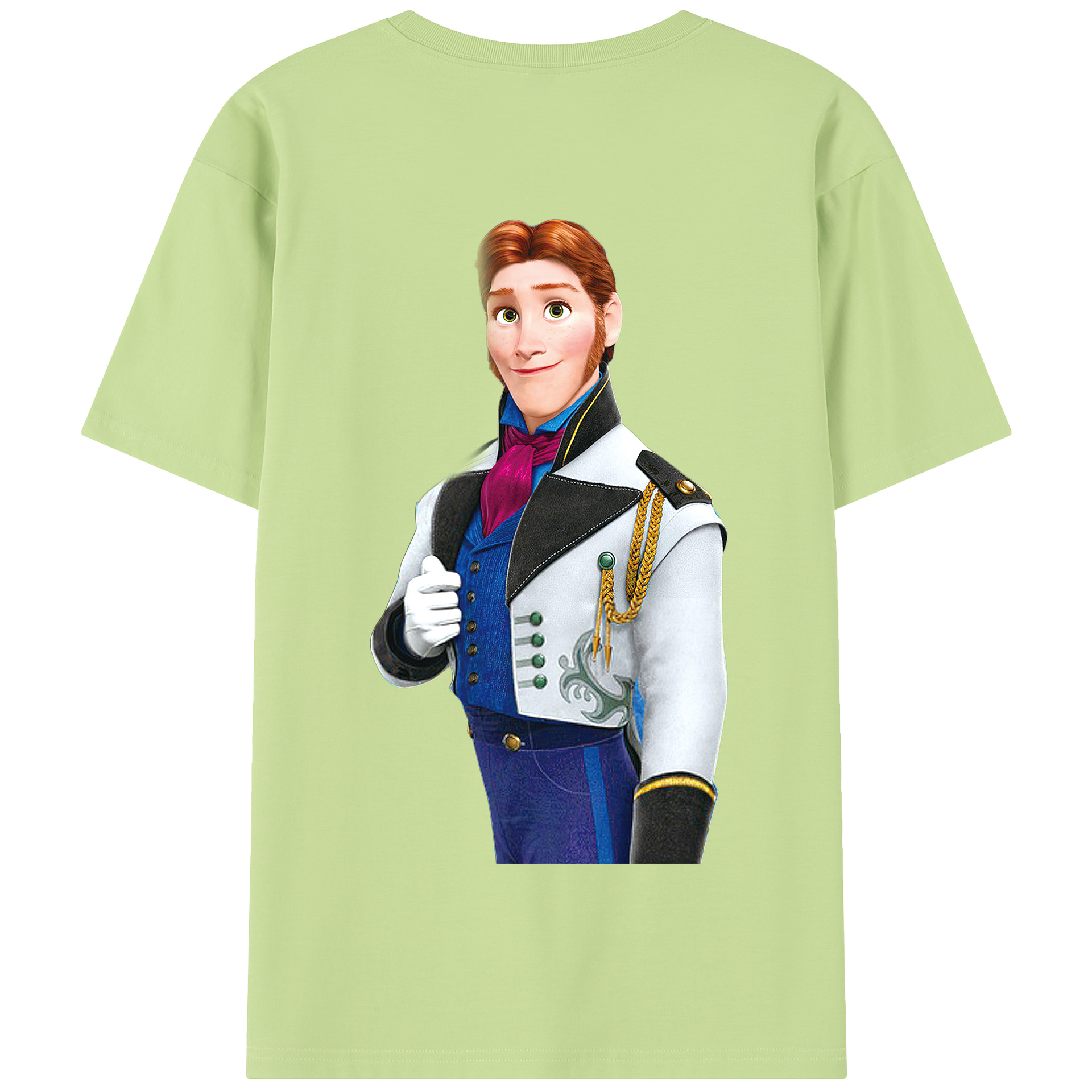 （画像用） アナと雪の女王 アンナ エルサ Frozen Anna Elsa 綿100％半袖Tシャツ（背面プリント）